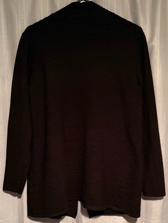 Cyrus Ribbed Open-Front Cardigan - Picture 2 of 5